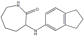 3-(2,3-dihydro-1H-inden-5-ylamino)azepan-2-one 结构式