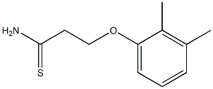3-(2,3-dimethylphenoxy)propanethioamide 结构式