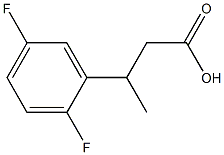 3-(2,5-difluorophenyl)butanoic acid 结构式