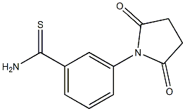 3-(2,5-dioxopyrrolidin-1-yl)benzenecarbothioamide 结构式