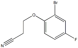 3-(2-bromo-4-fluorophenoxy)propanenitrile 结构式