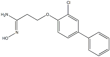 3-(2-chloro-4-phenylphenoxy)-N'-hydroxypropanimidamide 结构式