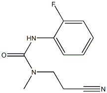 3-(2-cyanoethyl)-1-(2-fluorophenyl)-3-methylurea 结构式