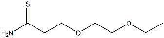 3-(2-ethoxyethoxy)propanethioamide 结构式