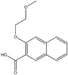 3-(2-methoxyethoxy)naphthalene-2-carboxylic acid 结构式