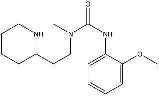 3-(2-methoxyphenyl)-1-methyl-1-[2-(piperidin-2-yl)ethyl]urea 结构式