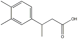 3-(3,4-dimethylphenyl)butanoic acid 结构式