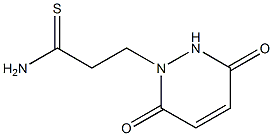 3-(3,6-dioxo-3,6-dihydropyridazin-1(2H)-yl)propanethioamide 结构式