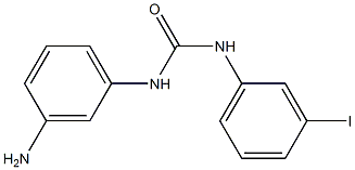 3-(3-aminophenyl)-1-(3-iodophenyl)urea 结构式