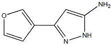 3-(3-furyl)-1H-pyrazol-5-amine 结构式