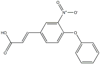 3-(3-nitro-4-phenoxyphenyl)prop-2-enoic acid 结构式