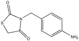 3-(4-aminobenzyl)-1,3-thiazolidine-2,4-dione 结构式