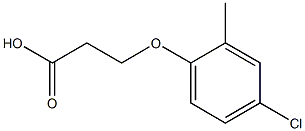 3-(4-chloro-2-methylphenoxy)propanoic acid 结构式