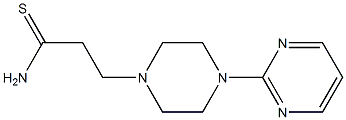 3-(4-pyrimidin-2-ylpiperazin-1-yl)propanethioamide 结构式