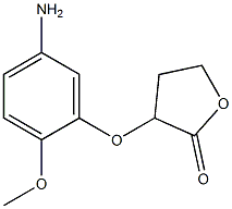 3-(5-amino-2-methoxyphenoxy)oxolan-2-one 结构式