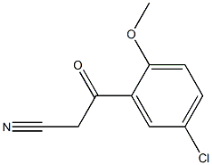 3-(5-chloro-2-methoxyphenyl)-3-oxopropanenitrile 结构式