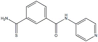 3-(aminocarbonothioyl)-N-pyridin-4-ylbenzamide 结构式