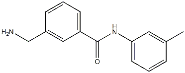 3-(aminomethyl)-N-(3-methylphenyl)benzamide 结构式