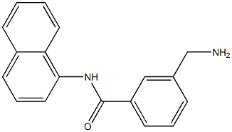 3-(aminomethyl)-N-(naphthalen-1-yl)benzamide 结构式