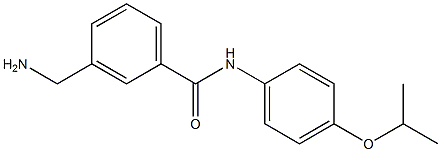 3-(aminomethyl)-N-[4-(propan-2-yloxy)phenyl]benzamide 结构式