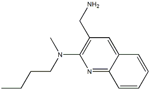 3-(aminomethyl)-N-butyl-N-methylquinolin-2-amine 结构式