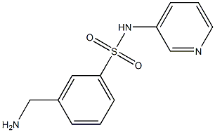 3-(aminomethyl)-N-pyridin-3-ylbenzenesulfonamide 结构式