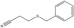 3-(benzylsulfanyl)propanenitrile 结构式