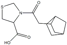 3-(bicyclo[2.2.1]hept-2-ylacetyl)-1,3-thiazolidine-4-carboxylic acid 结构式