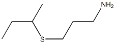 3-(butan-2-ylsulfanyl)propan-1-amine 结构式