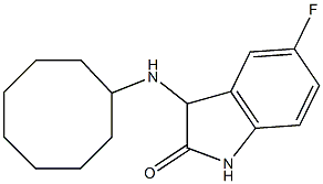 3-(cyclooctylamino)-5-fluoro-2,3-dihydro-1H-indol-2-one 结构式