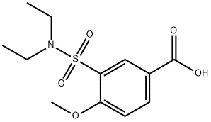 3-(diethylsulfamoyl)-4-methoxybenzoic acid 结构式