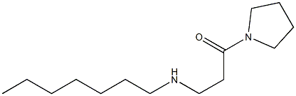 3-(heptylamino)-1-(pyrrolidin-1-yl)propan-1-one 结构式