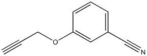 3-(prop-2-ynyloxy)benzonitrile 结构式