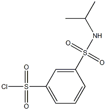 3-(propan-2-ylsulfamoyl)benzene-1-sulfonyl chloride 结构式