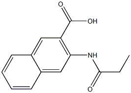3-(propionylamino)-2-naphthoic acid 结构式