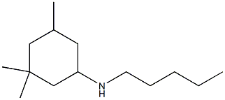 3,3,5-trimethyl-N-pentylcyclohexan-1-amine 结构式