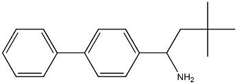 3,3-dimethyl-1-(4-phenylphenyl)butan-1-amine 结构式