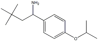 3,3-dimethyl-1-[4-(propan-2-yloxy)phenyl]butan-1-amine 结构式