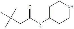 3,3-dimethyl-N-piperidin-4-ylbutanamide 结构式