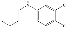 3,4-dichloro-N-(3-methylbutyl)aniline 结构式