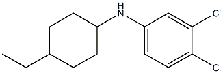 3,4-dichloro-N-(4-ethylcyclohexyl)aniline 结构式