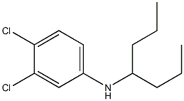 3,4-dichloro-N-(heptan-4-yl)aniline 结构式