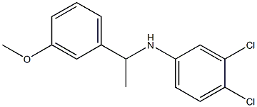 3,4-dichloro-N-[1-(3-methoxyphenyl)ethyl]aniline 结构式