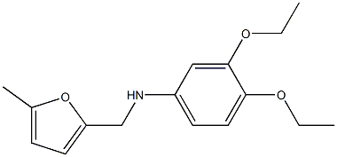 3,4-diethoxy-N-[(5-methylfuran-2-yl)methyl]aniline 结构式