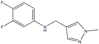 3,4-difluoro-N-[(1-methyl-1H-pyrazol-4-yl)methyl]aniline 结构式