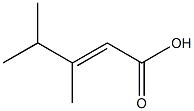 3,4-dimethylpent-2-enoic acid 结构式