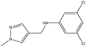 3,5-dichloro-N-[(1-methyl-1H-pyrazol-4-yl)methyl]aniline 结构式
