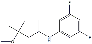 3,5-difluoro-N-(4-methoxy-4-methylpentan-2-yl)aniline 结构式