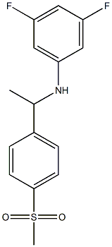 3,5-difluoro-N-[1-(4-methanesulfonylphenyl)ethyl]aniline 结构式