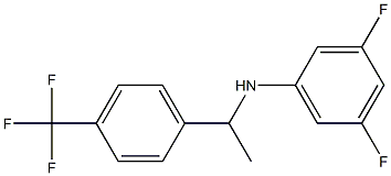 3,5-difluoro-N-{1-[4-(trifluoromethyl)phenyl]ethyl}aniline 结构式